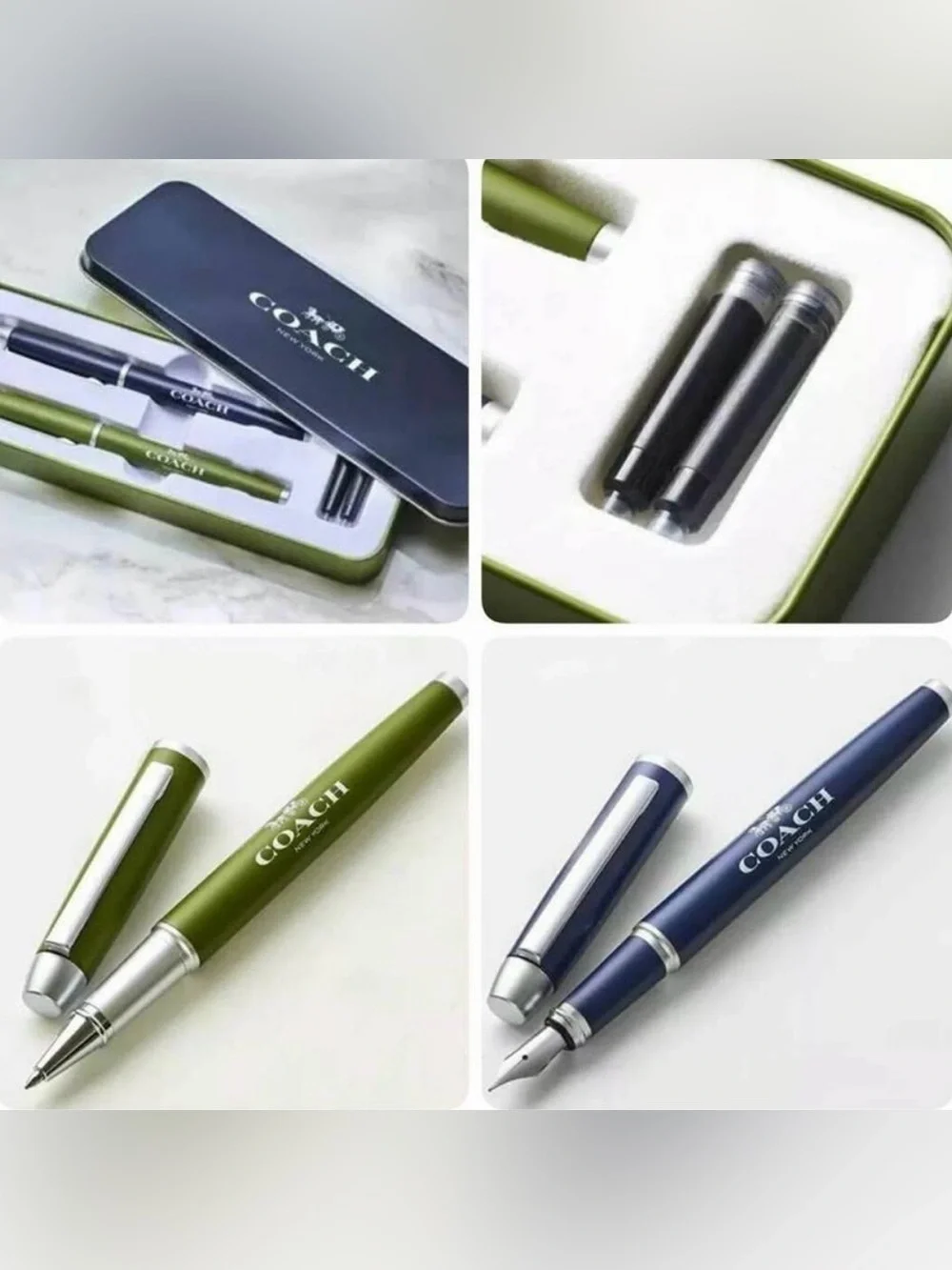 COACH Executive Pen Set in Gift Tin - Fountain Pen & Ballpoint Pen - Picture 5 of 5